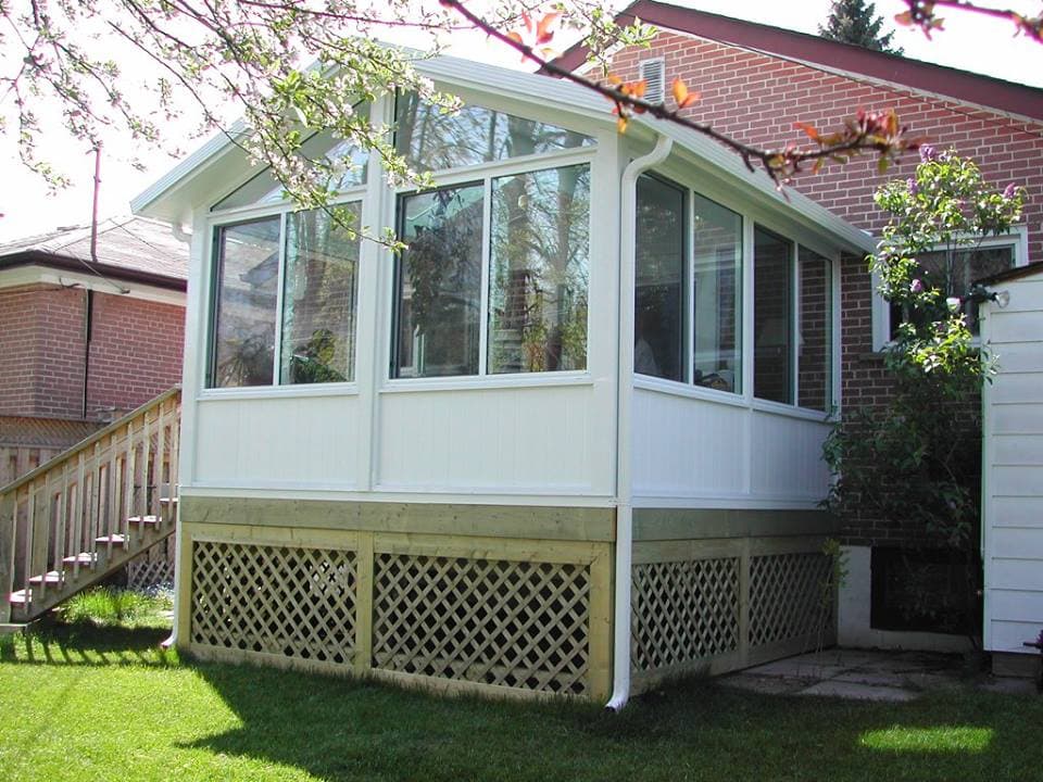 3 season screened sunroom addition for family entertaining in Sarnia