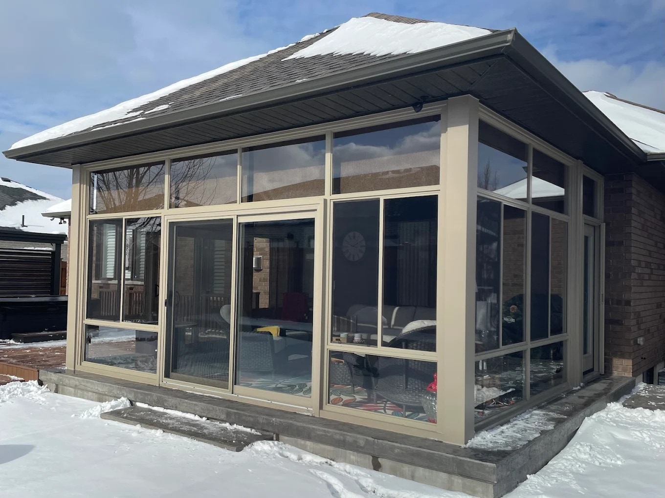Luxury custom sunroom enclosure in Sarnia Lambton County